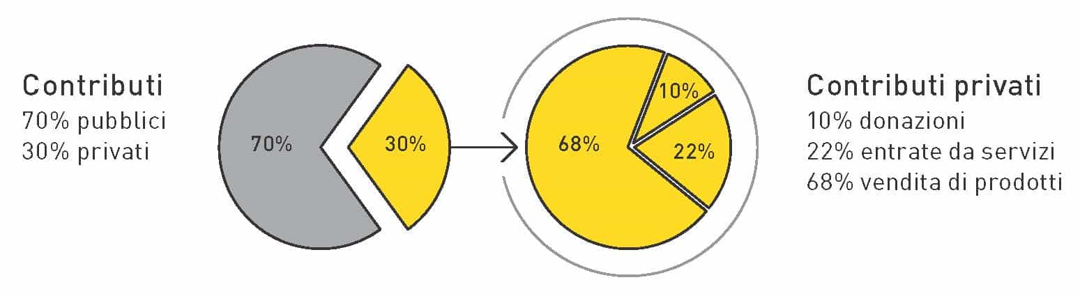 grafici divisione contributi pubblici/privati